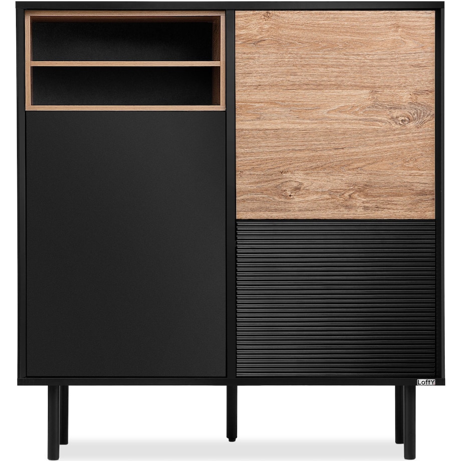 KONSIMO LOFTY Komoda w stylu loft na wysokich nogach