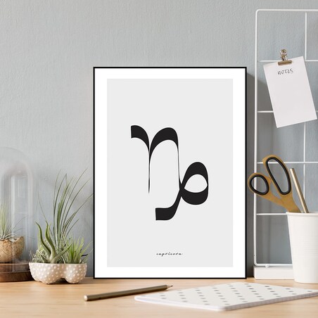 plakat znak zodiaku koziorożec 50x70 cm