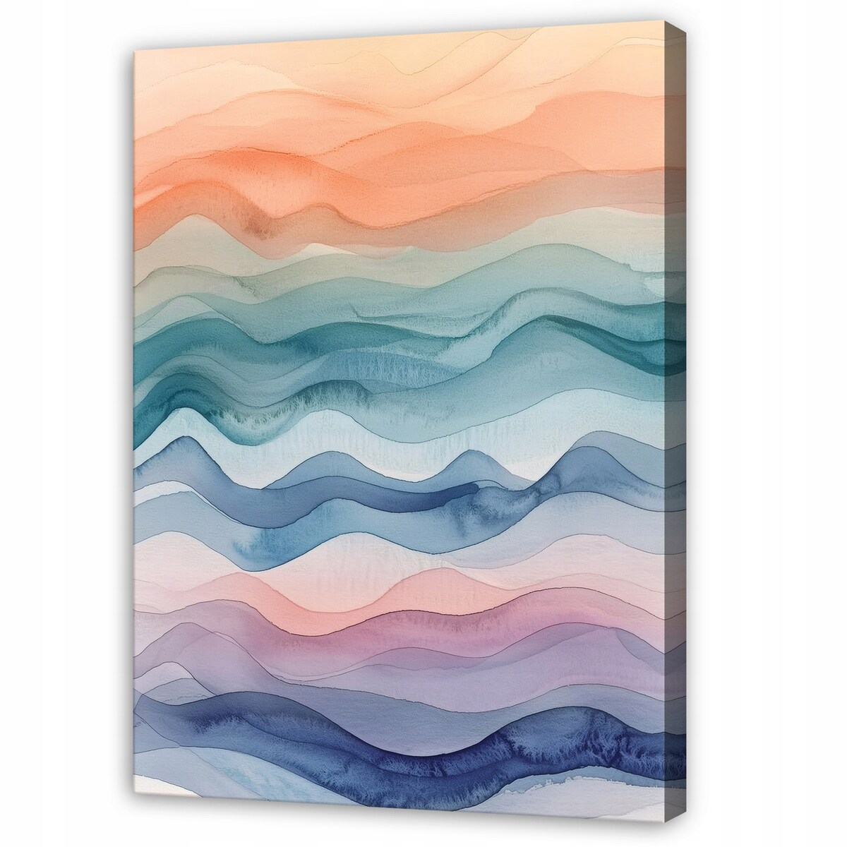 Obraz Do Sypialni Salonu Na Płótnie Abstrakcja Akwarela Kolorowy 40x60