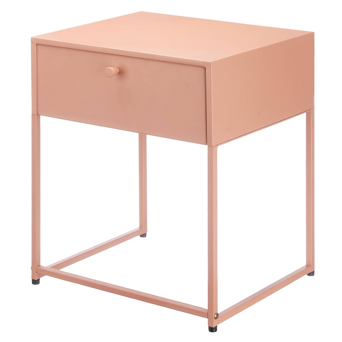 Stolik pomocniczy metalowy z szufladą, 35 x 42 x 50 cm