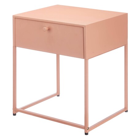 Stolik pomocniczy metalowy z szufladą, 35 x 42 x 50 cm