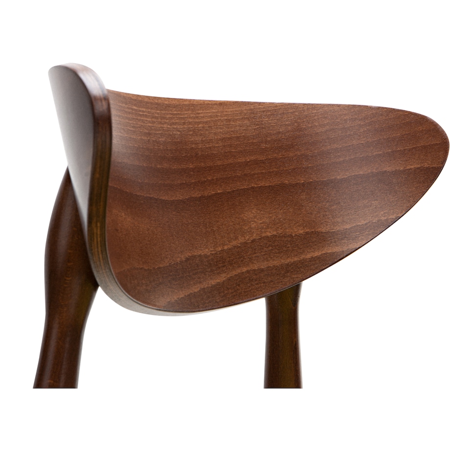 KONSIMO RABI drewniane krzesło orzech żółty welur