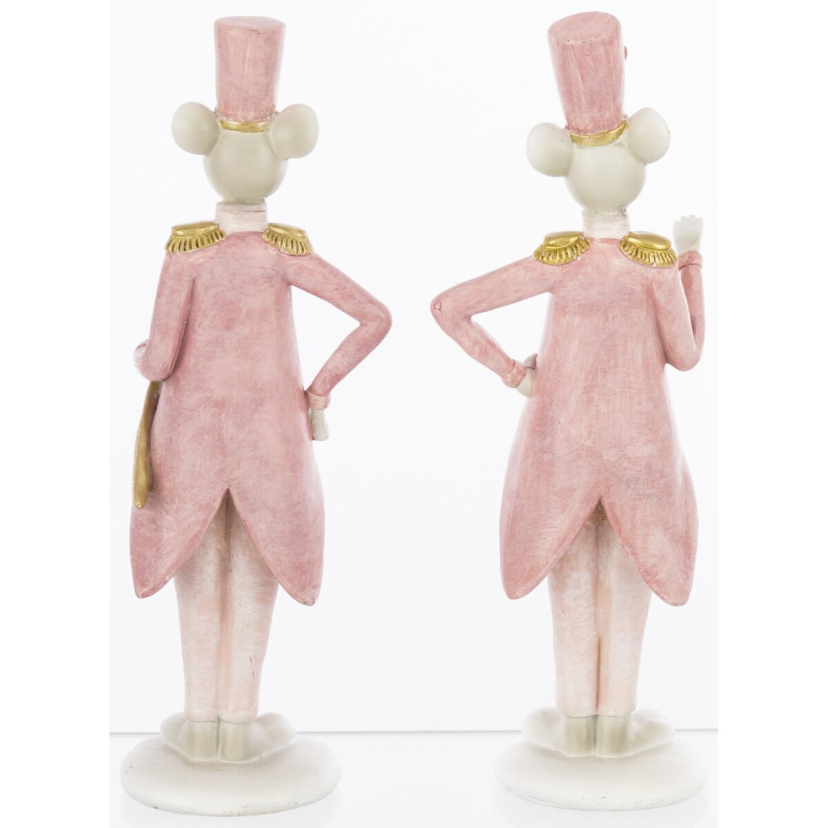 Dekoracja - para myszek we frakach i cylindrach 21,5x7x6 cm ROSA