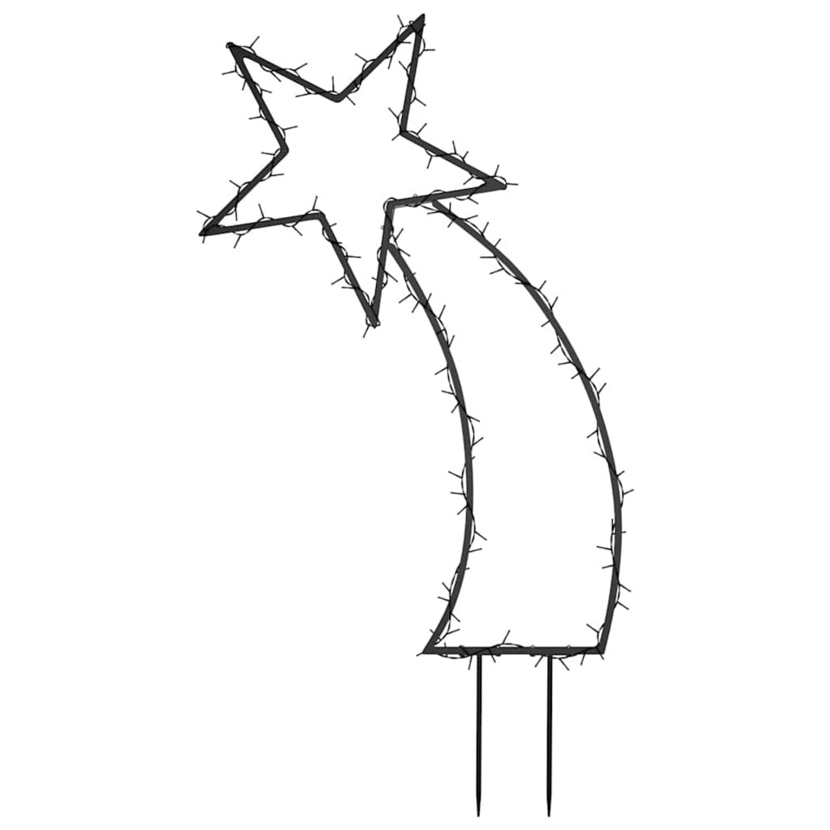 vidaXL Gwiazda betlejemska ze szpikulcami, 115 LED, 89 cm