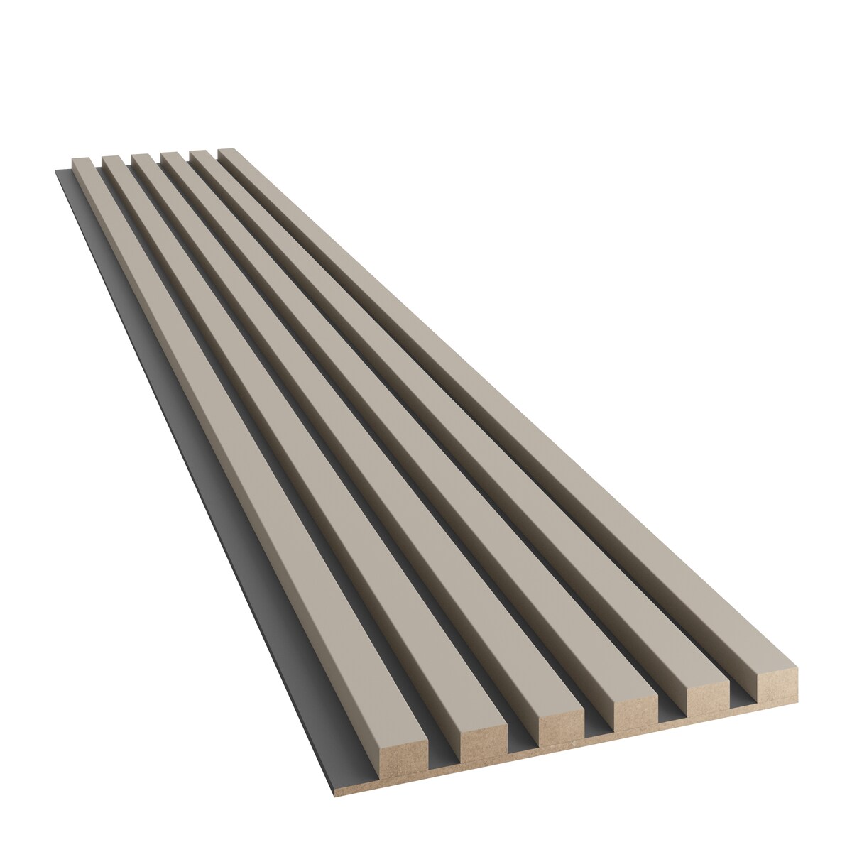 LAMELE SLIM NA PŁYCIE MDF - PIASKOWY BEŻ