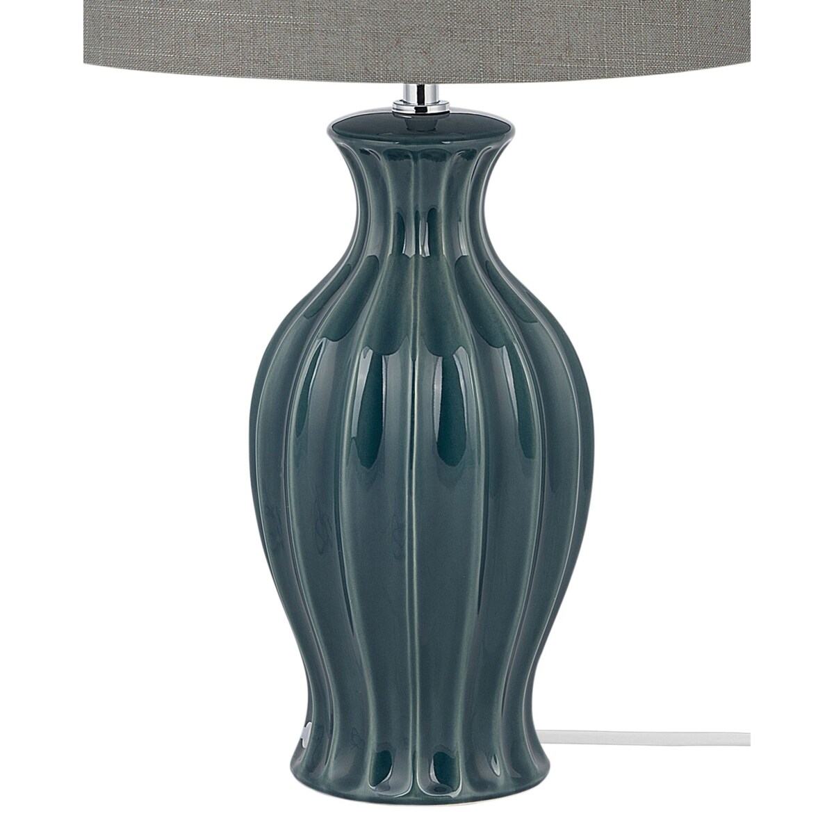 Lampka nocna ceramiczna zielona SAMINA