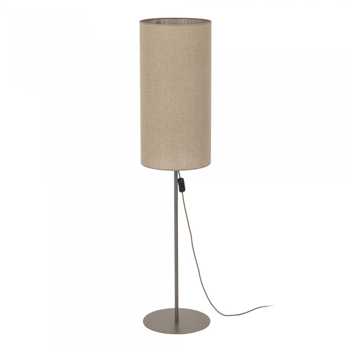 Lampa podłogowa TK Lighting FIENO NEW BROWN 16197 brązowa, tekstylny klosz, E27, 133 cm
