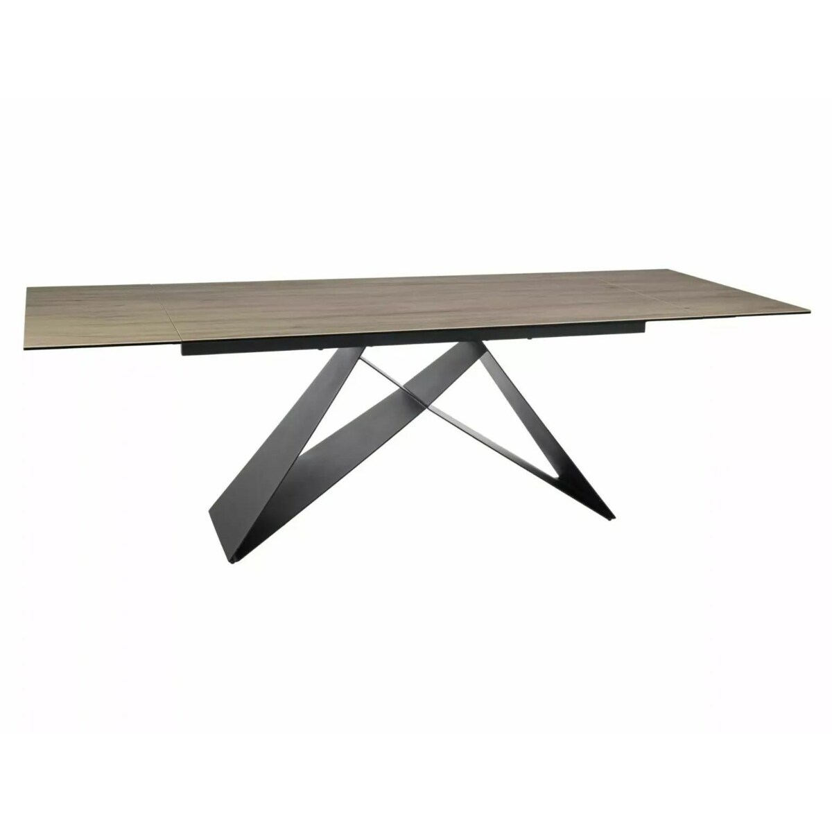 Stół rozkładany WESTIN CERAMIC 160(240)x90 jasny brąz mat sabbia