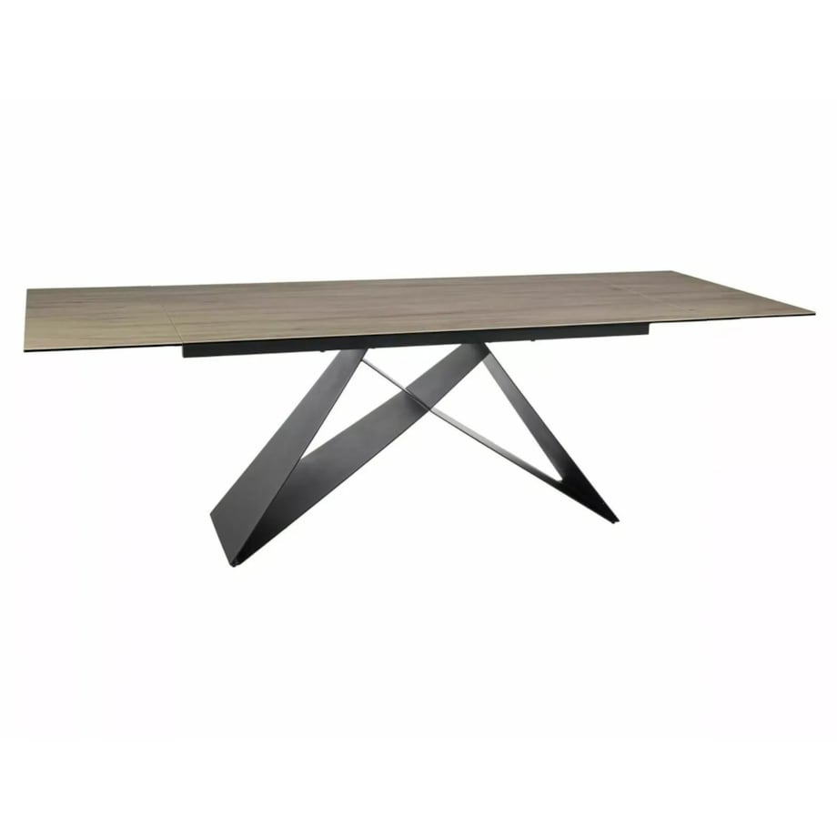 Stół rozkładany WESTIN CERAMIC 160(240)x90 jasny brąz mat sabbia