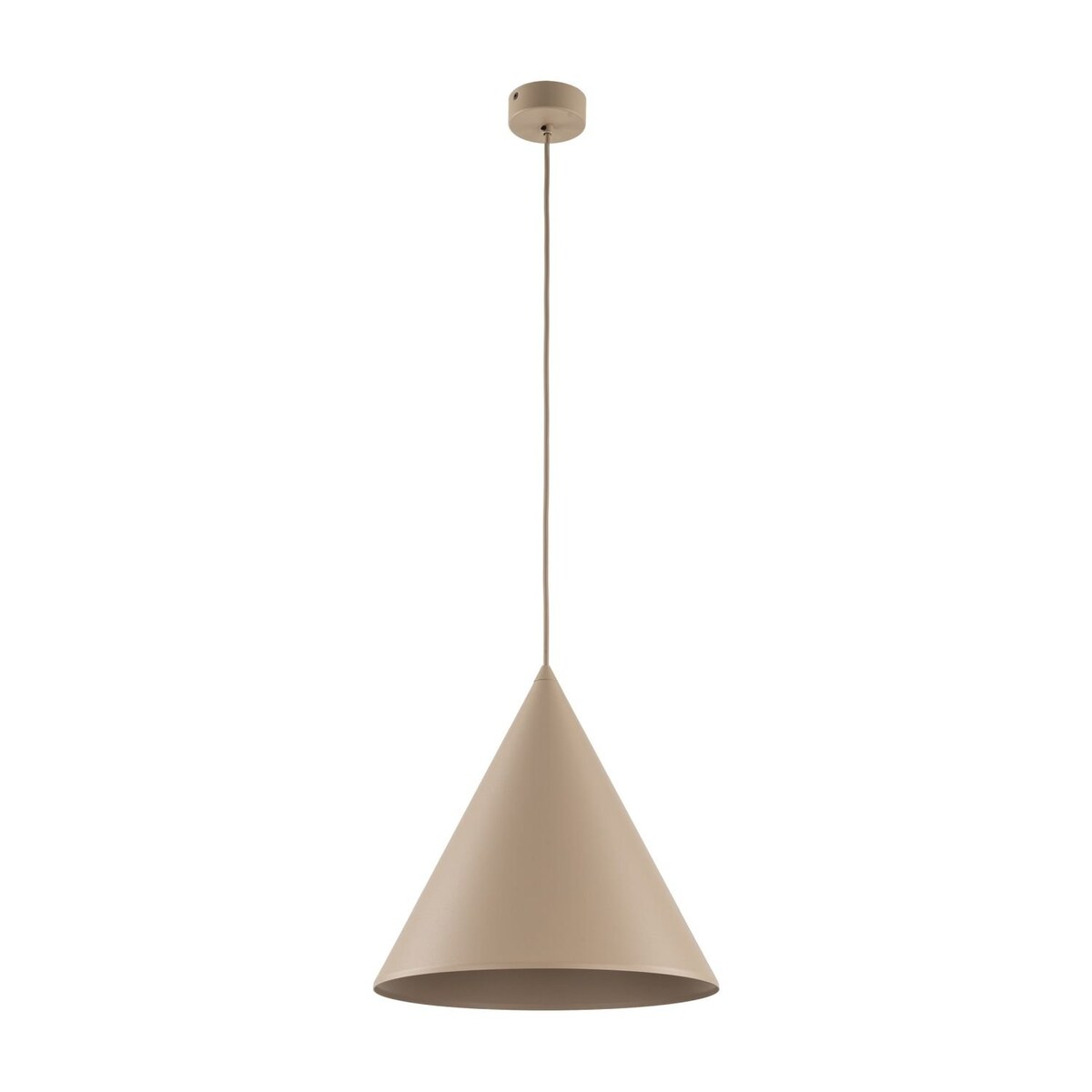 Lampa wisząca TK Lighting CONO SABIA L beżowa E27 regulowana wysokość 165 cm nowoczesna do salonu i jadalni