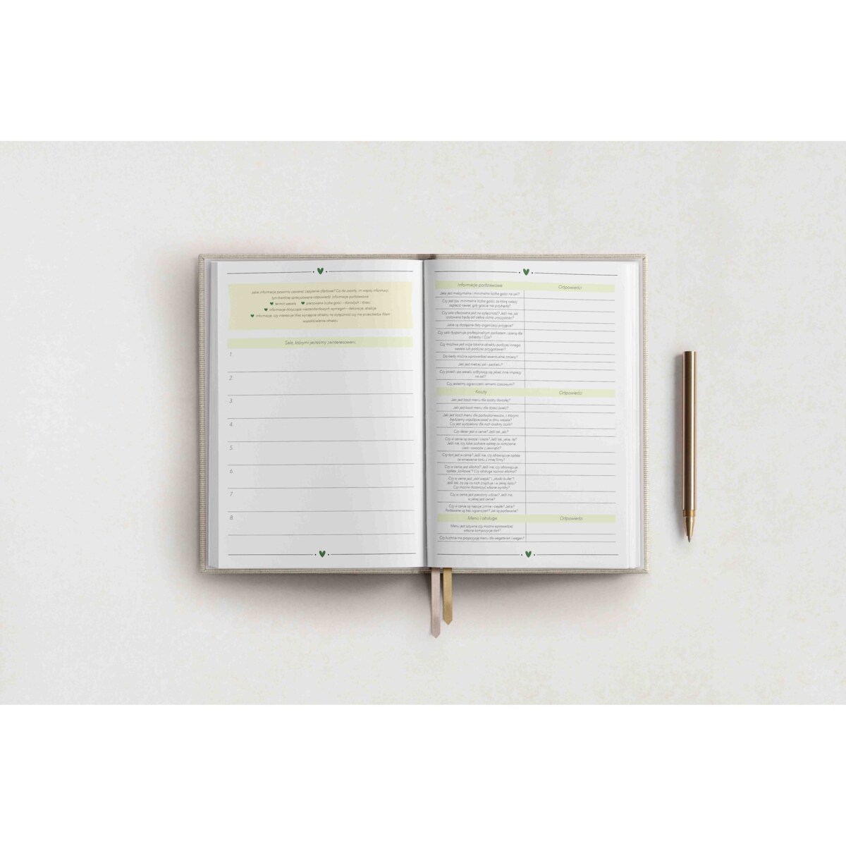 Organizer ślubny - Pastel