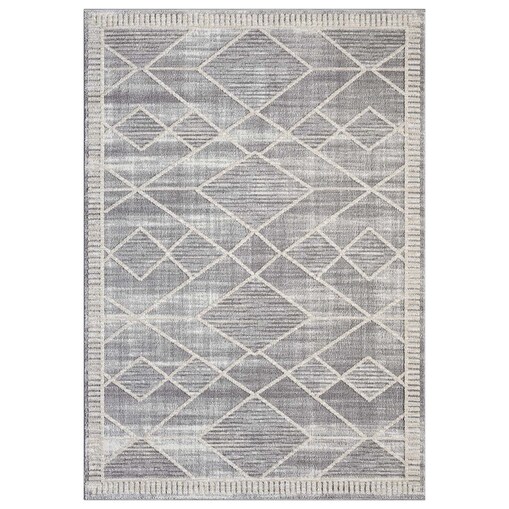 Dywan nowoczesny minimalistyczny high low Flaire 1780 szary geometryczny 160x230