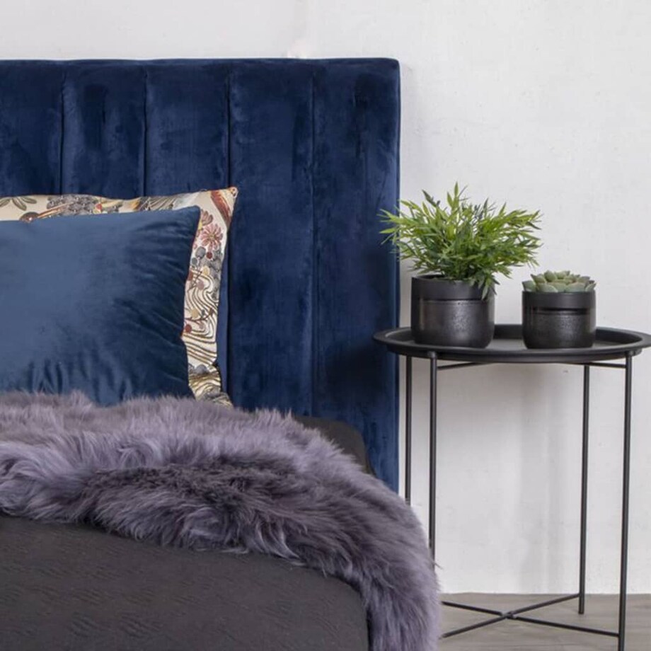 House Nordic Stolik boczny Anne, 47 cm, okrągły, czarny