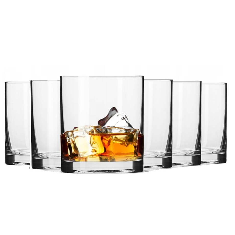 Klasyczne Proste Szklanki do Whisky Soku Balance Krosno 6 x 220 ml Zestaw