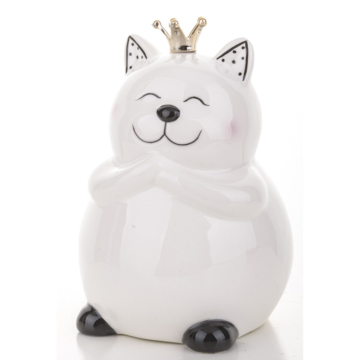 Skarbonka ceramiczna - 14x10x10 cm kotek GATTEK