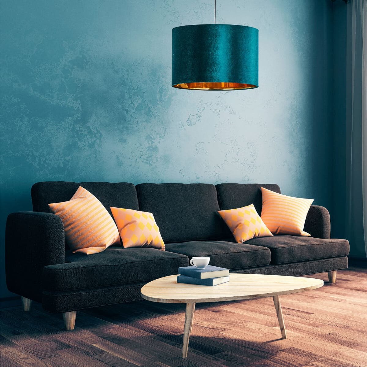 Lampa wisząca dekoracyjna Tercino 6169 TK Lighting zielona złota