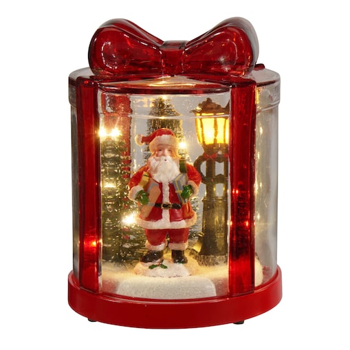 Szklane pudełko prezentowe z podświetleniem LED, 13 x 13 x 17 cm