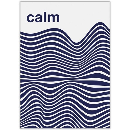 plakat calm 50x70 cm