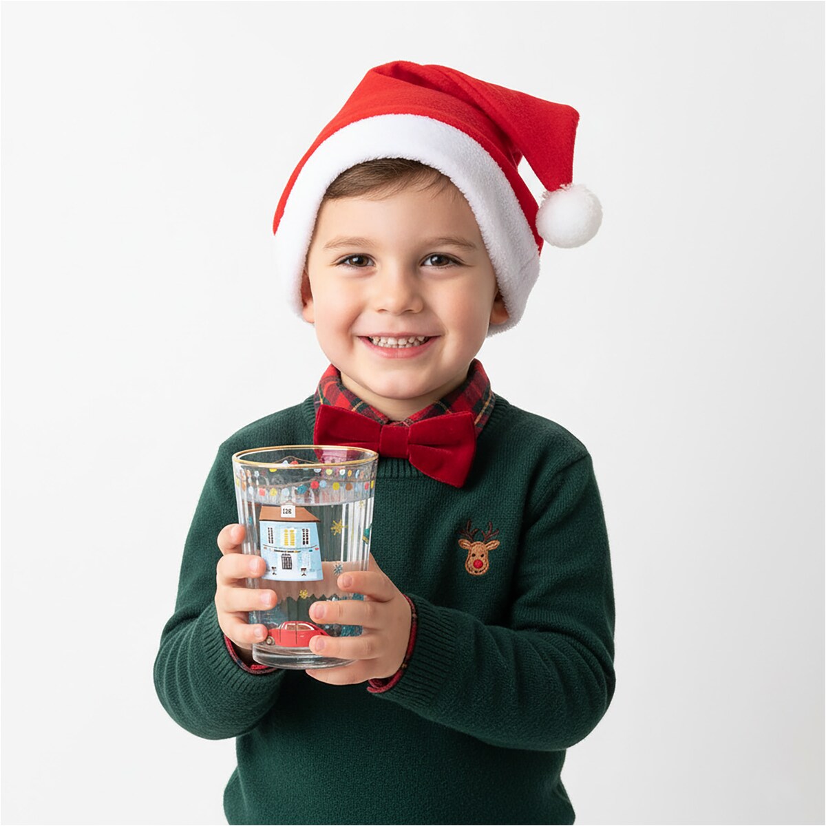 Szklanki Świąteczne Do Napojów Szklany Kubek Świąteczna Na Prezent 500 Ml