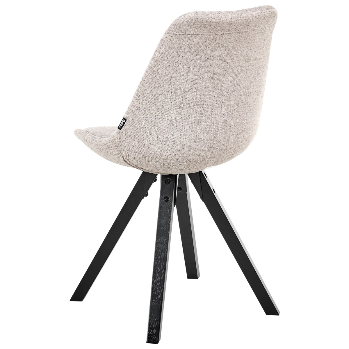 Zestaw 2 krzeseł do jadalni HEDLEY Jasnobrązowy