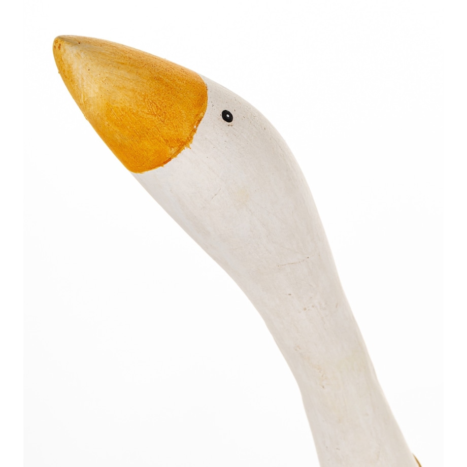 Dekoracja - biała gąska 51x32x17 cm ANSERO mała