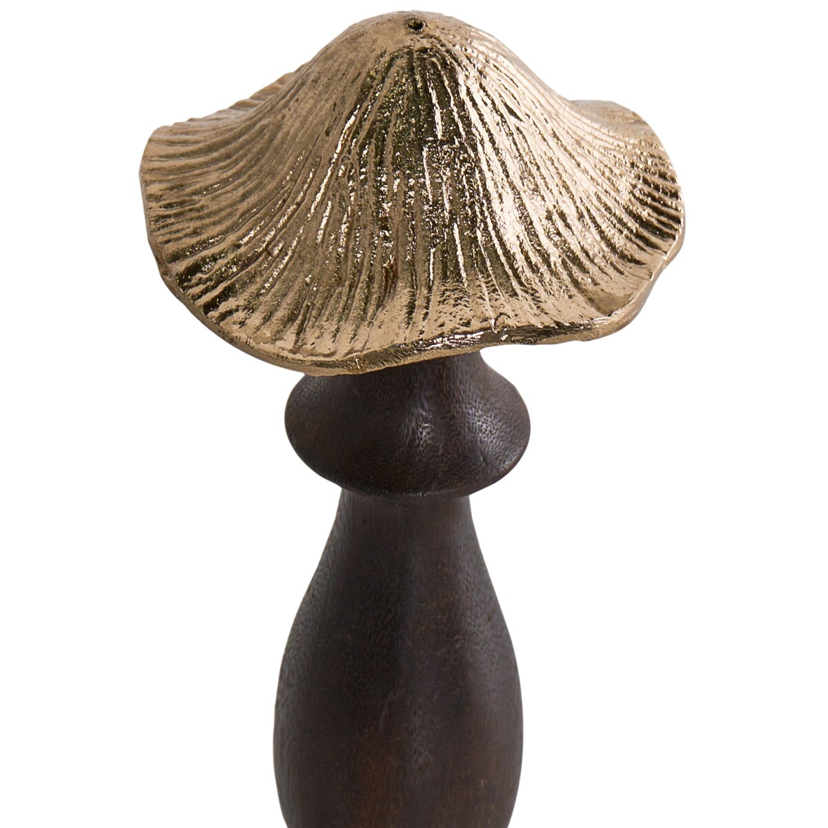 Zestaw 2 figurek dekoracyjnych Grzybek DUBLJANI Czarny/ złoty