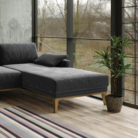 Sofa narożna Musso - ciemnoszara