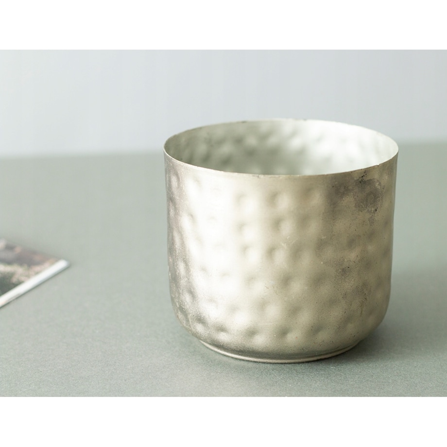 2 szt. DONICA BIM szara, metalowa