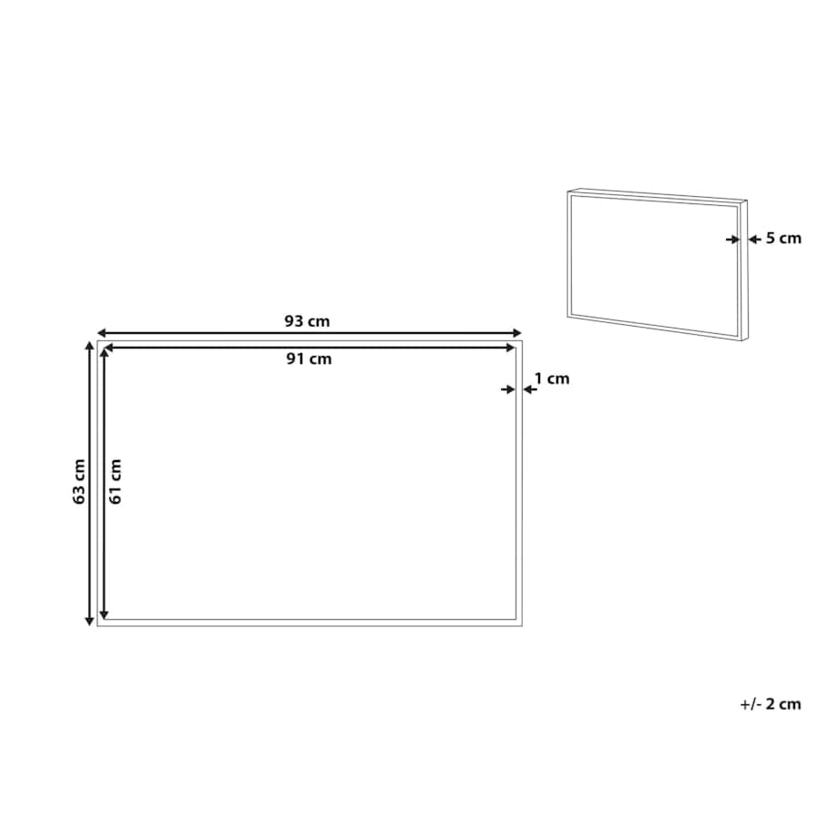 Obraz na płótnie w ramie abstrakcja 93 x 63 cm wielokolorowy FORNEA