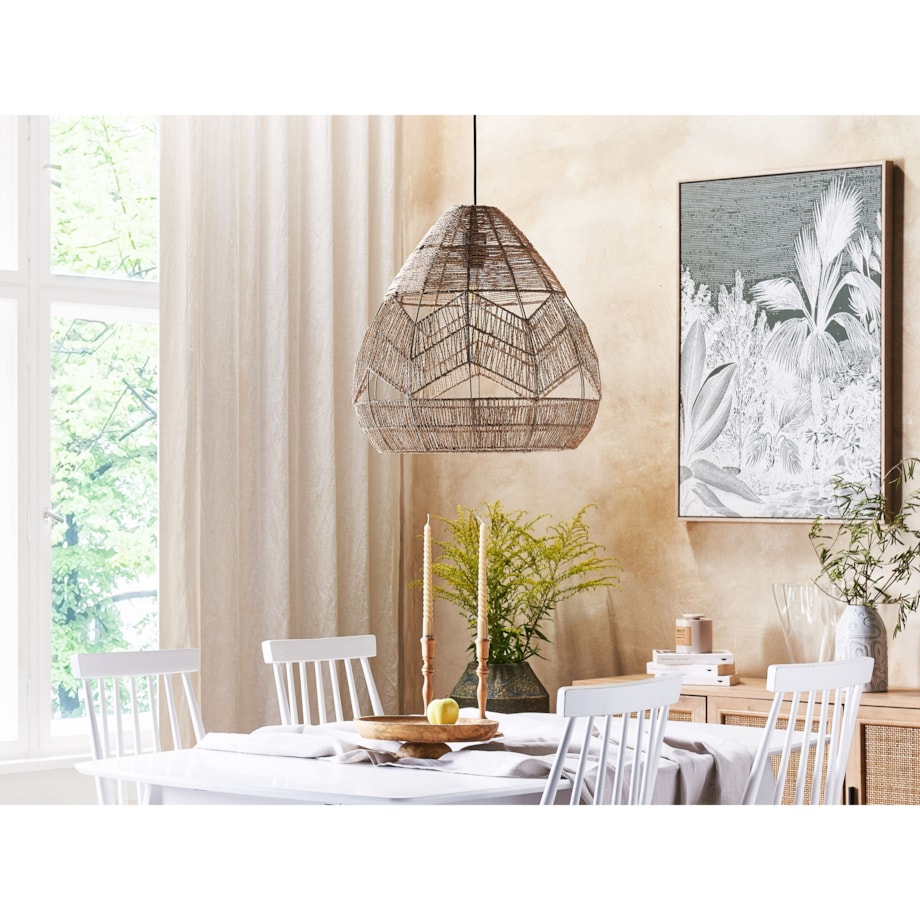 Lampa wisząca pleciona naturalna CASCADE