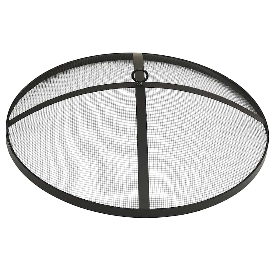 vidaXL Palenisko i grill 2-w-1, z pogrzebaczem, 59x59x60 cm, stal