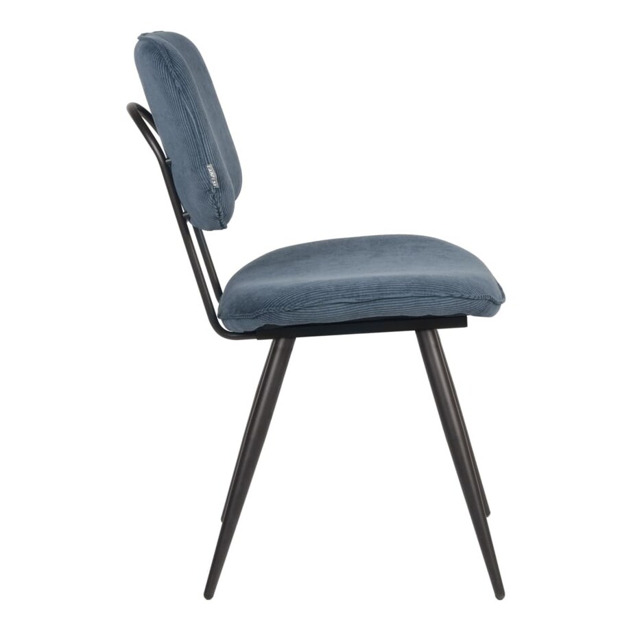 LABEL51 Krzesła stołowe Vic, 2 szt., 49x60x87 cm, niebieskie