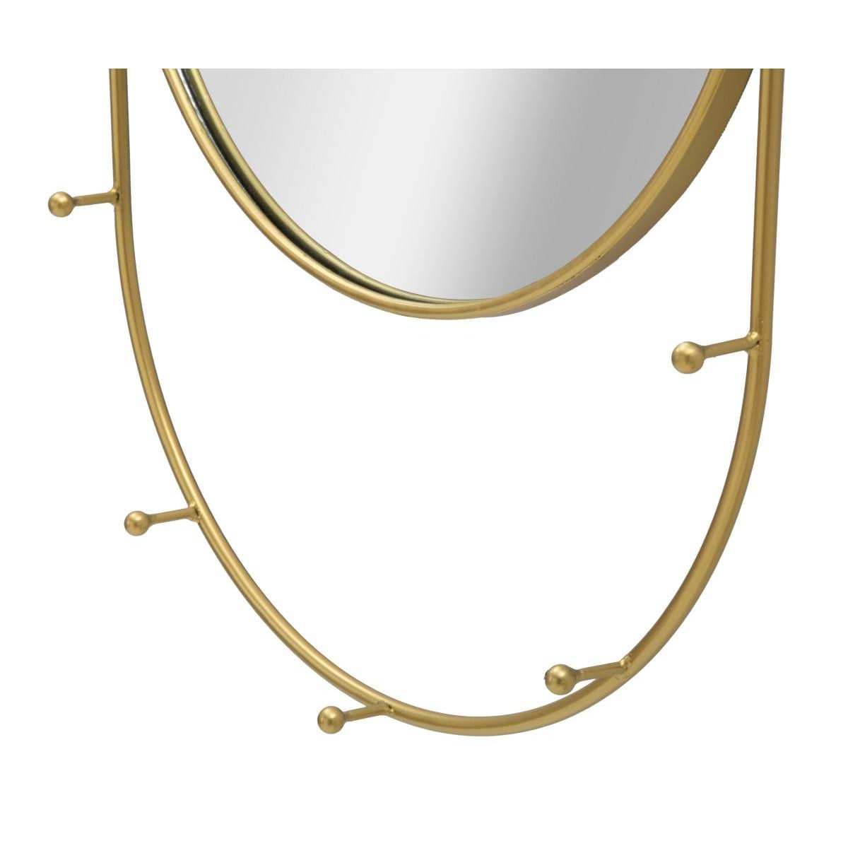 Lustro ścienne z haczykami 40 x 80 cm