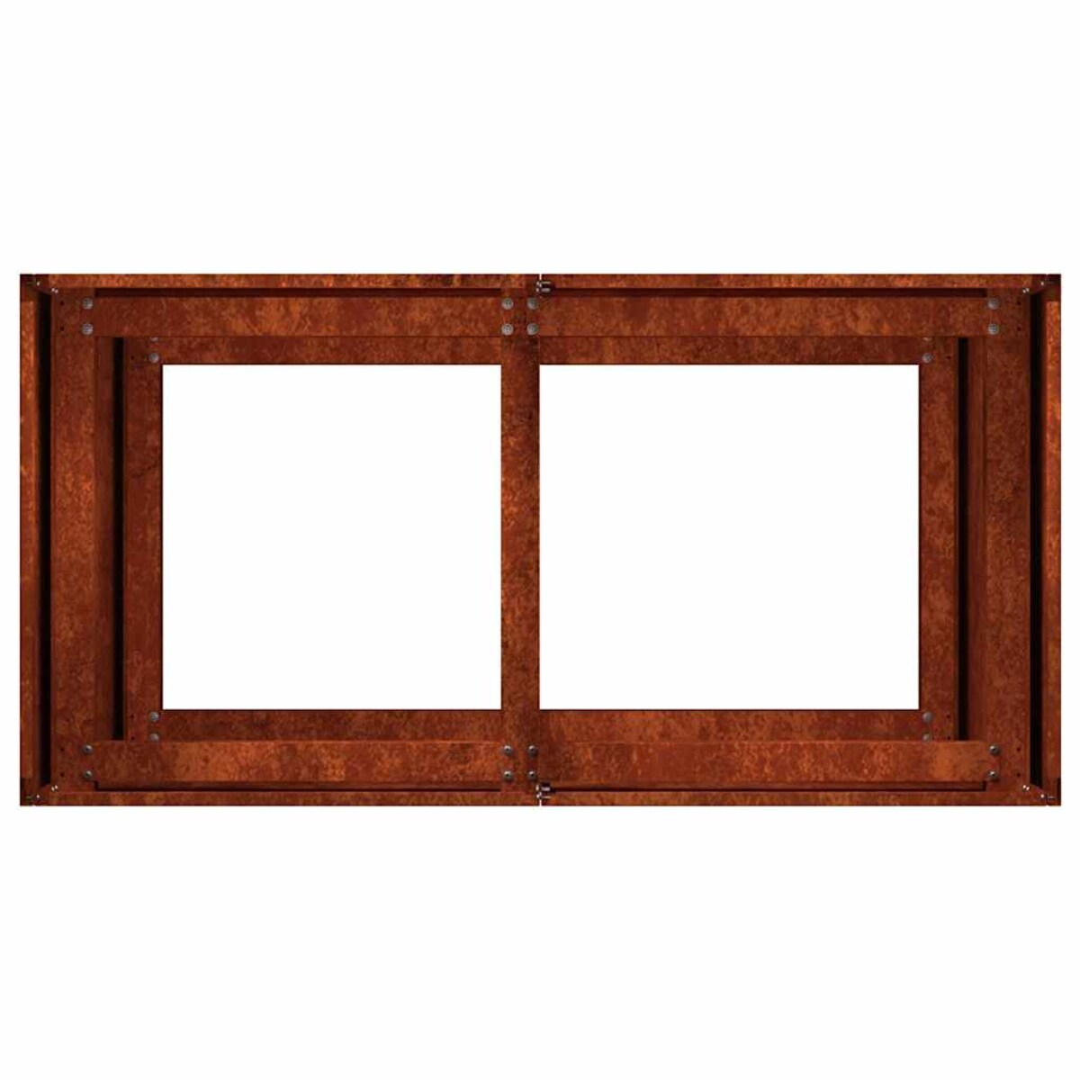 vidaXL Doniczka Rusty 80x40x80 cm Stal nierdzewna