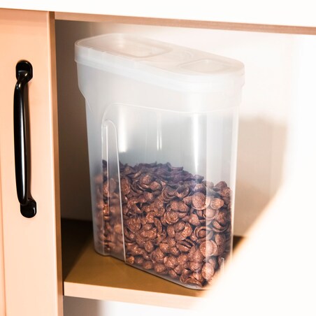 Pojemniki Na Żywność X3 Kuchenne Makaron Mąkę Cukier Kaszę Sypkie 1-4L