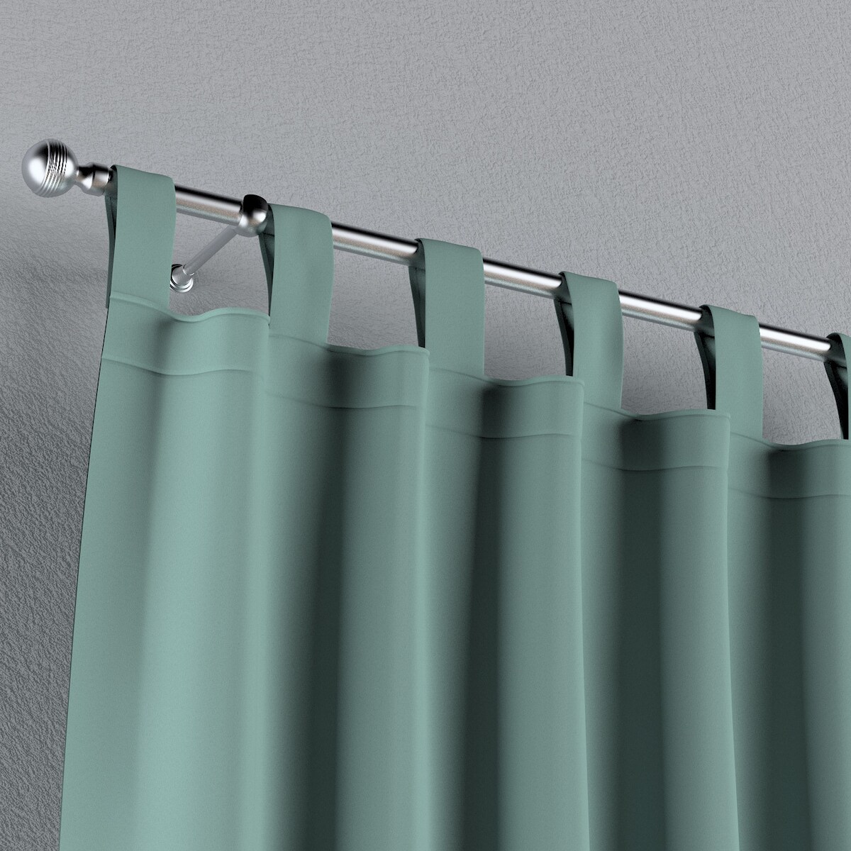 Zasłona na szelkach 1 szt. 130x245 miętowy