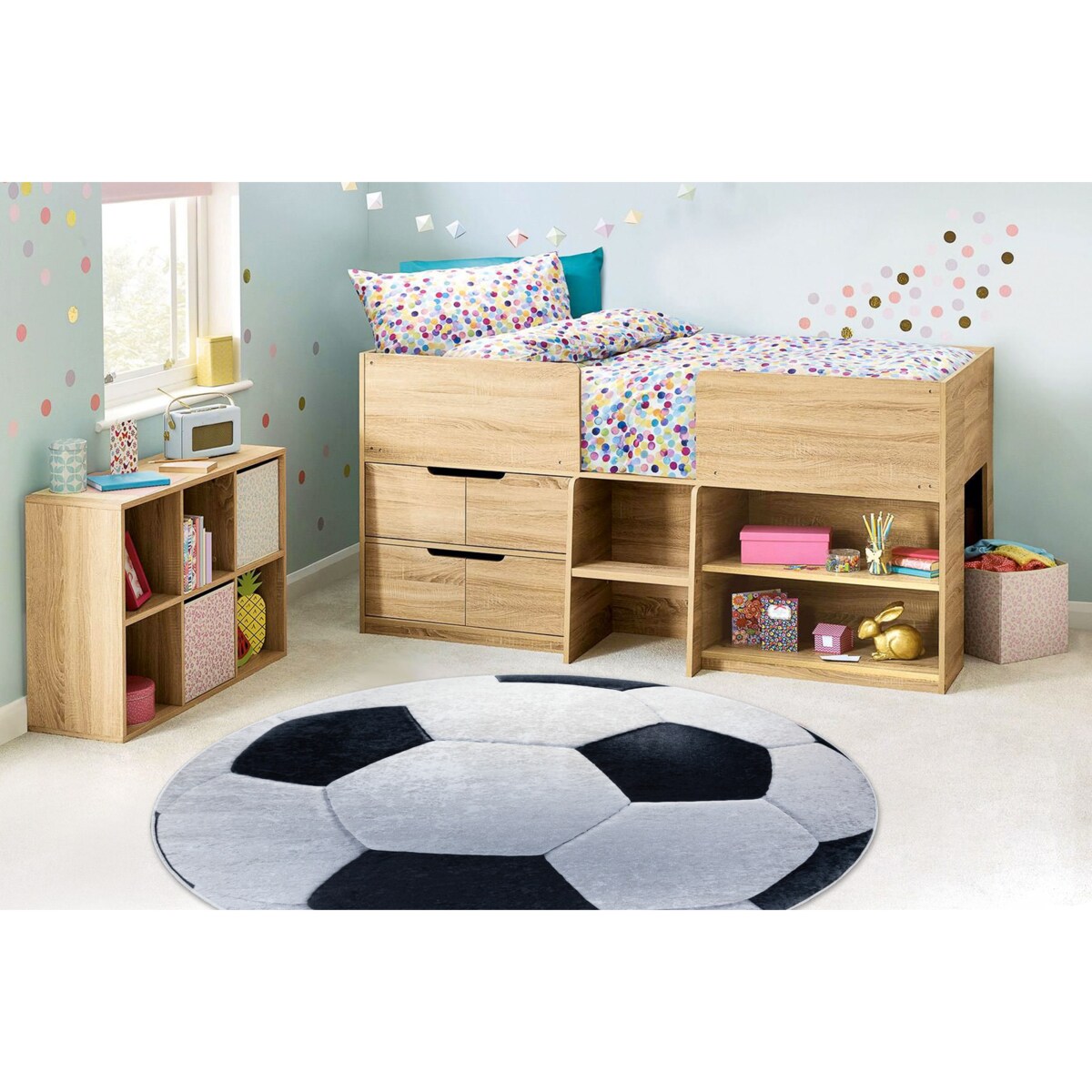 Dywan do prania BAMBINO 2139 koło - Piłka koło 80 cm