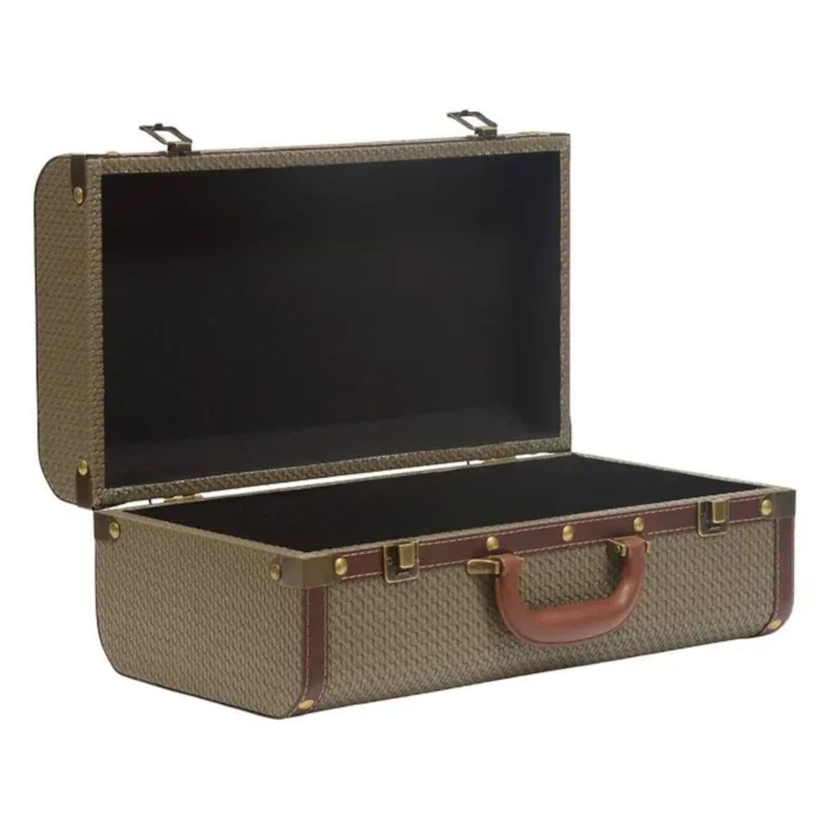 Komplet 2 szt. kufrów retro, khaki, Bonie, 40/45 cm