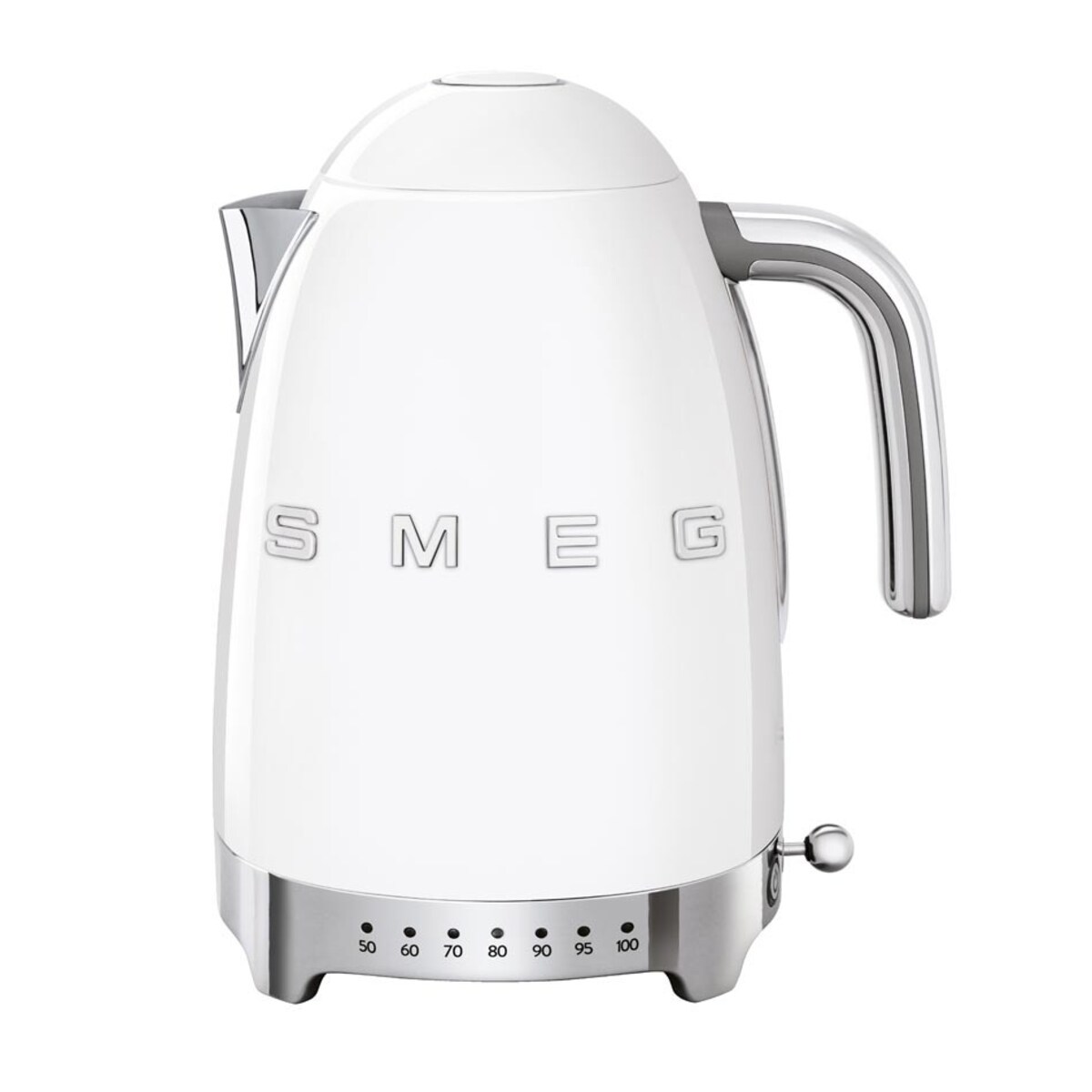 Czajnik elektryczny z regulacją temperatury biały 50's Style, 1700 ml, SMEG
