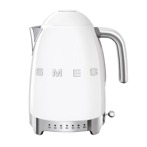 Czajnik elektryczny z regulacją temperatury biały 50's Style, 1700 ml, SMEG