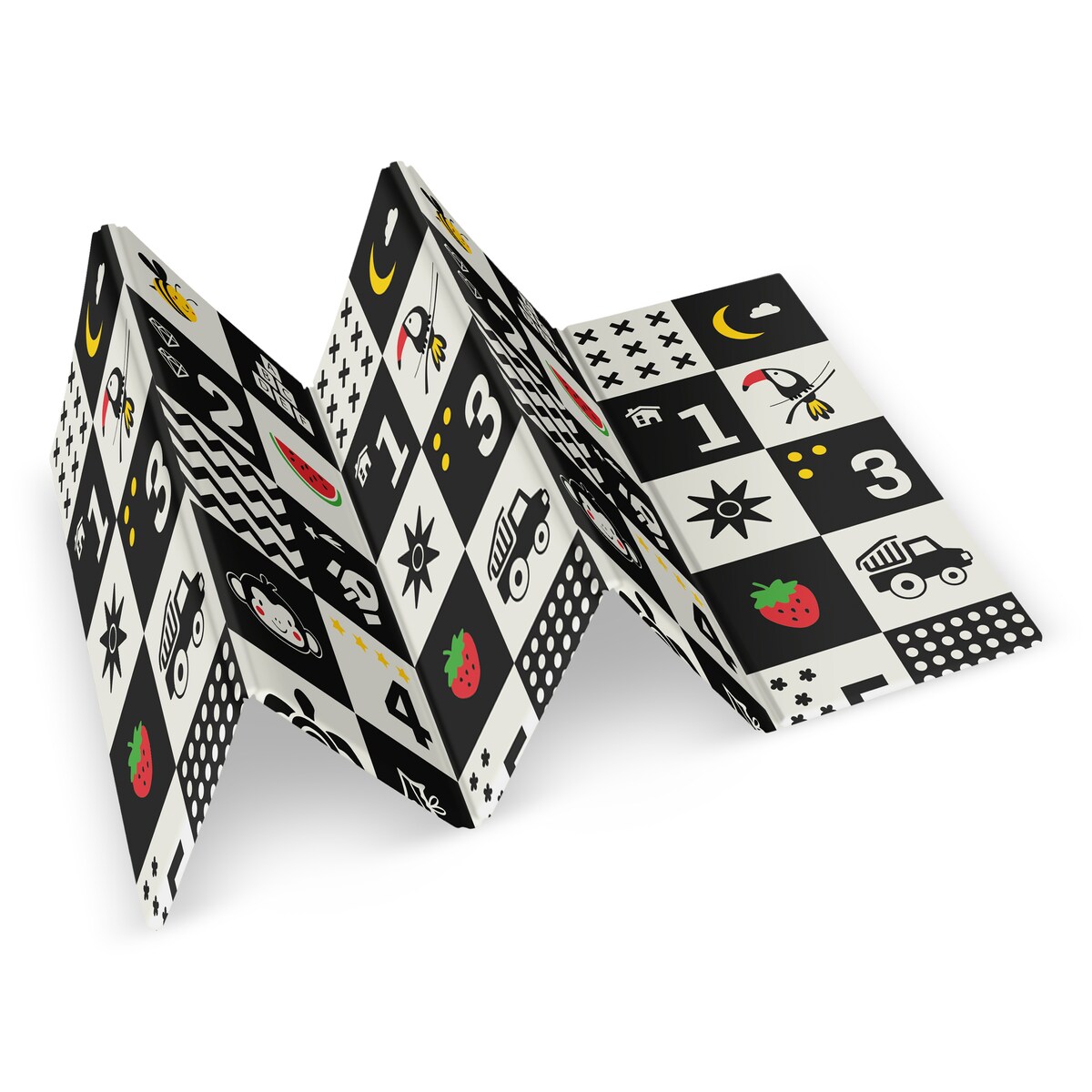 Mata piankowa edukacyjna składana dla dzieci duża 180x200 pianka xpe Nukido