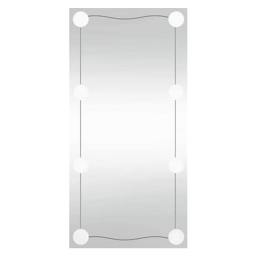 vidaXL Lustro ścienne z LED, 30x60 cm, szklane, prostokątne