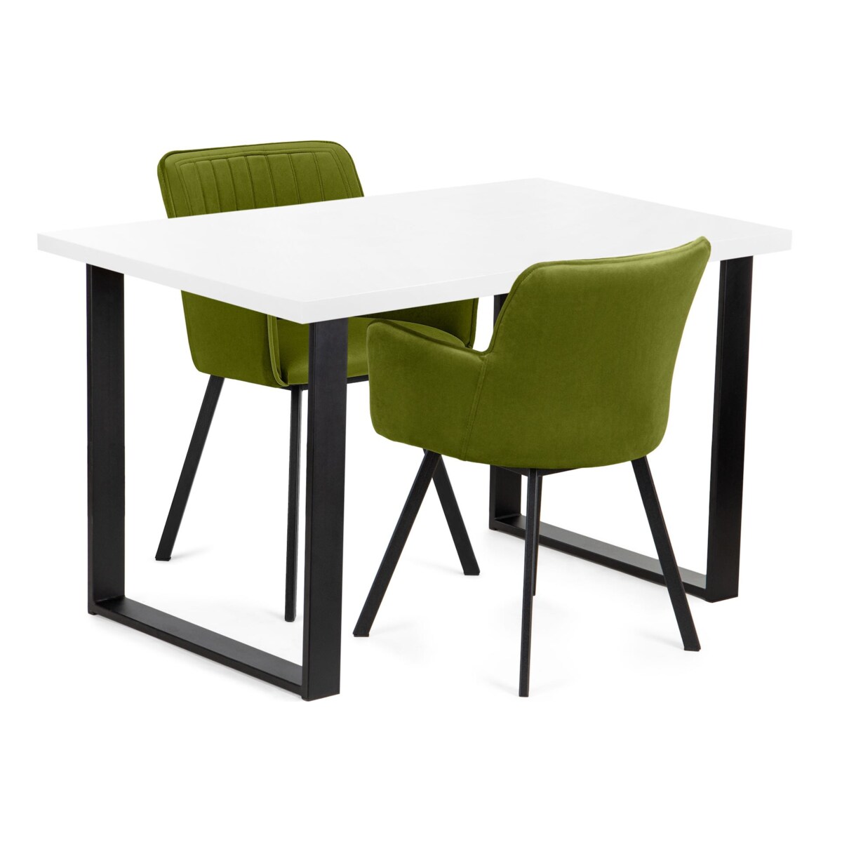 KONSIMO CETO Stół w industrialnym stylu matowy biały