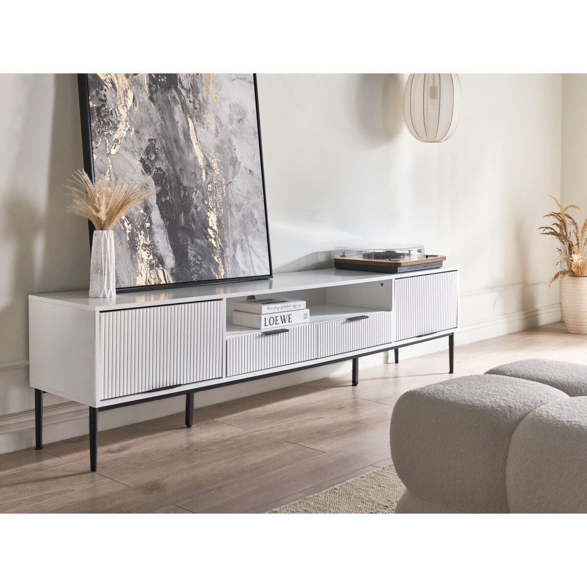 Szafka RTV LEDUC Biały