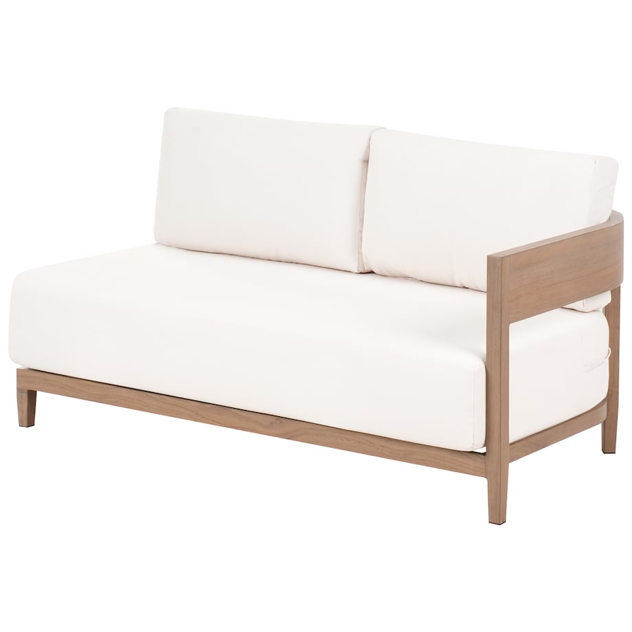 Sofa ogrodowa ze stolikiem dla 2 osób SAMPIERI Brązowy Metal