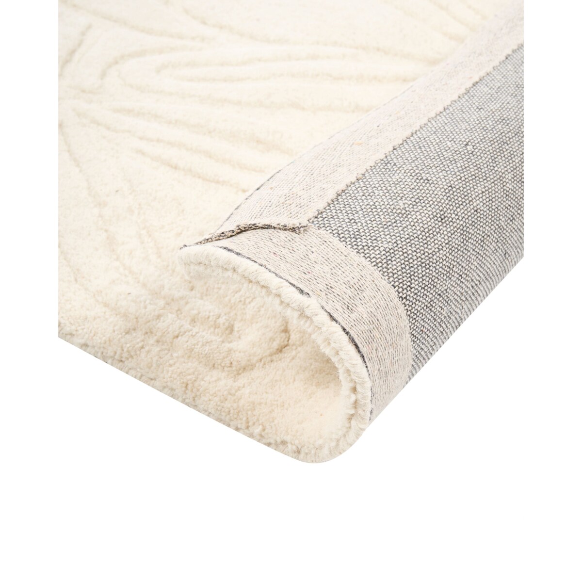 Dywan CHENNAI Jasnobeżowy 160 x 230 cm Wełna