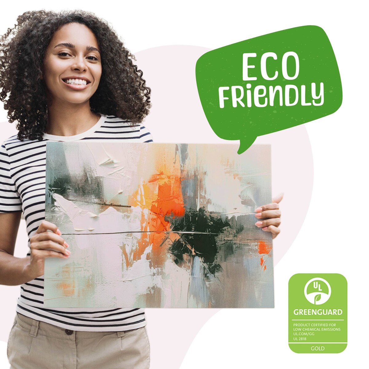 Obraz Ścienny Do Sypialni Salonu Abstrakcja Imitacja Farby 70x50cm