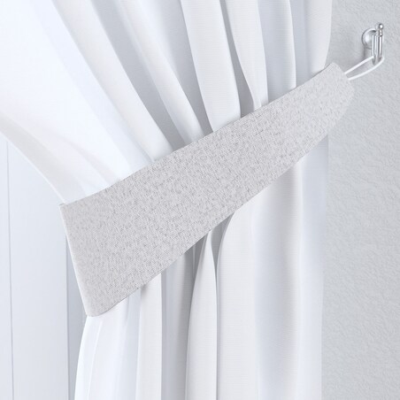 Podwiązka Victoria, jasny szary, 12 x 70 cm, Blackout Soft