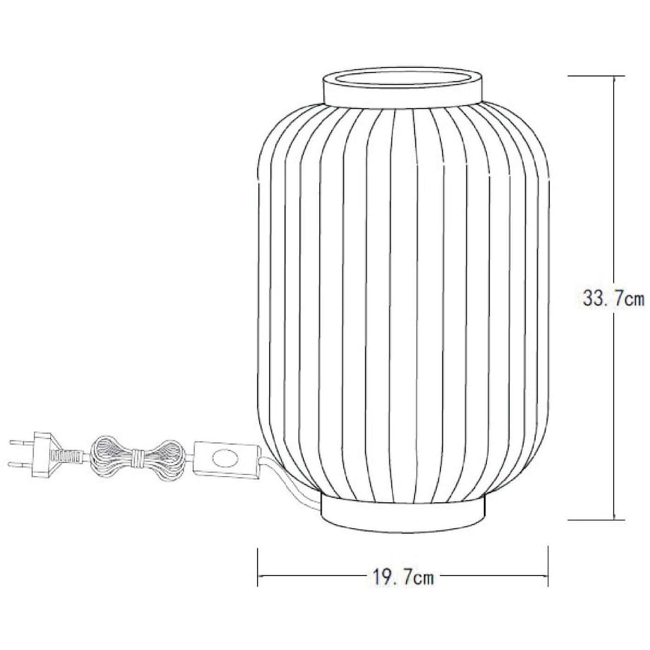 Stojąca LAMPKA stołowa GOSSE 13535/34/31 Lucide porcelanowa LAMPA plisowana angielska biała