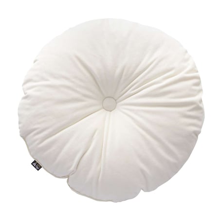 Poduszka Candy Dot, śmietankowa biel, 37 cm, Posh Velvet
